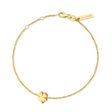 Minitials gouden asarmband One Signature Klaver