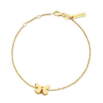 Minitials gouden asarmband One Signature Vlinder