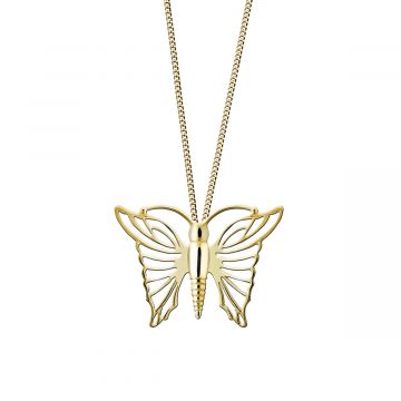 Assieraad vlinder - goud - 29 mm