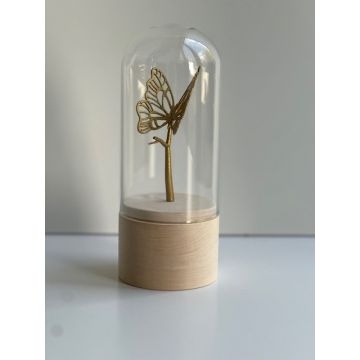 Byelove houten mini-stolpurn vlinder