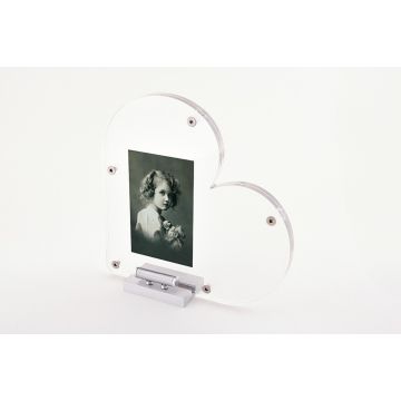 Plexiglas hart met metalen steuntje en asbuisje