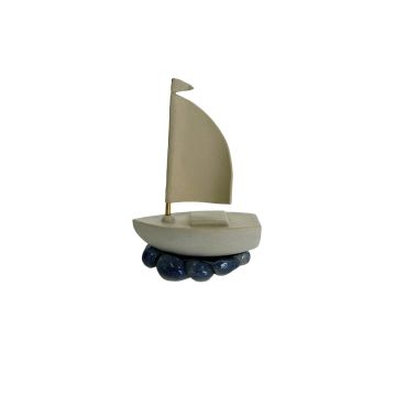 Keramische mini-urn boot