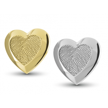 Hanger hart met vingerafdruk