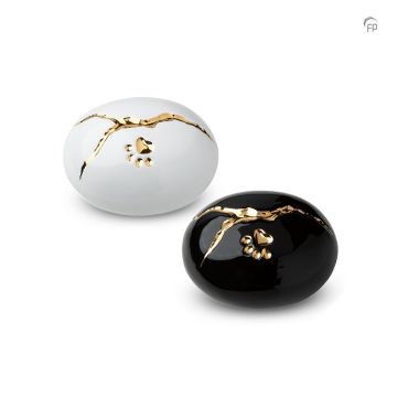 Keramische dierenurn Kintsugi