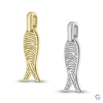 Hanger vis met vingerafdruk