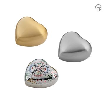 Keepsake hart mat - zilver