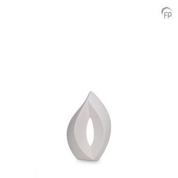 Keramische urn - mat wit