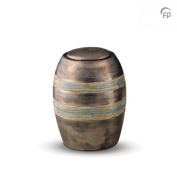 Keramische urn metallic