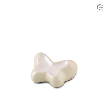 Mini-urn Butterfly - wit