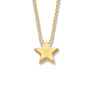 Minitials gouden asketting One Signature Ster