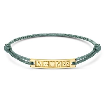 Minitials gouden armband Horizontal Edge