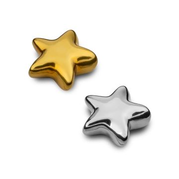 Keramische mini-urn keepsake ster glanzend