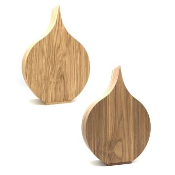 Houten urn Dahlia