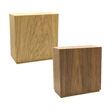 Houten urn modern rechthoek