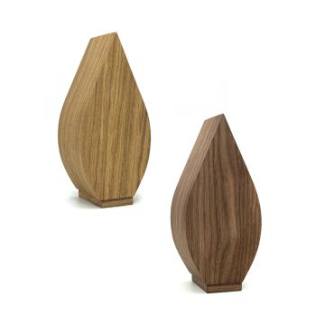Houten urn Tulp