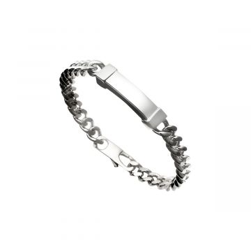 Zilveren armband met asruimte en vingerafdruk