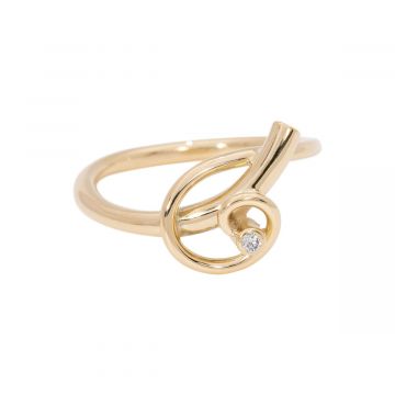 Gouden fantasie krulring
