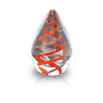 Glasreliek samenstroom - rood
