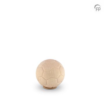 Houten keepsake voetbal mini urn