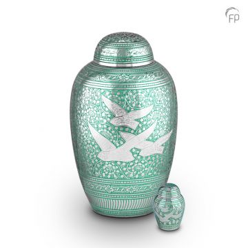 Urn met vogelmotief