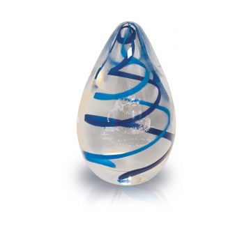 Glasreliek verrereis - blauw