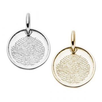 Hanger rond met gladde rand en vingerafdruk