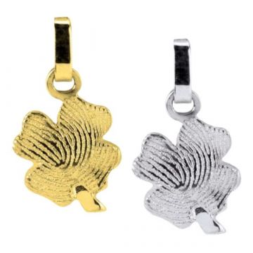 Hanger klavertje met vingerafdruk