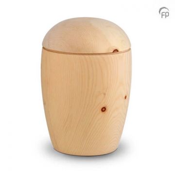 Houten urn groot