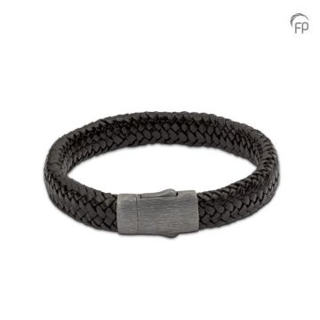 Embrace armband gevlochten - zwart