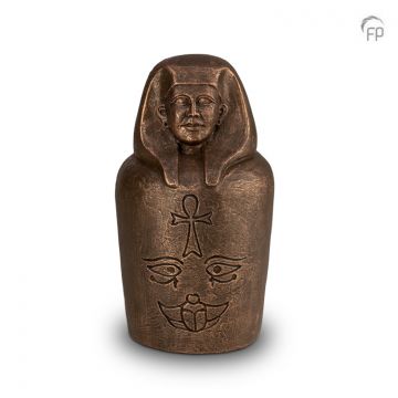 Keramische urn brons In het oog van Ra
