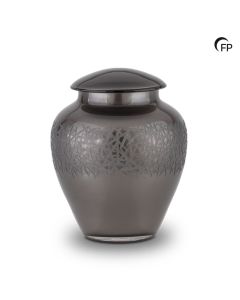 Glazen urn Crystal Edge - zilverkleurig