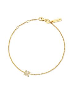 Minitials gouden armband Pav&eacute;