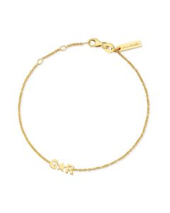 Minitials gouden armband Signature