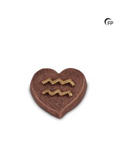 Keramische mini-urn keepsake Astro Waterman - bruin