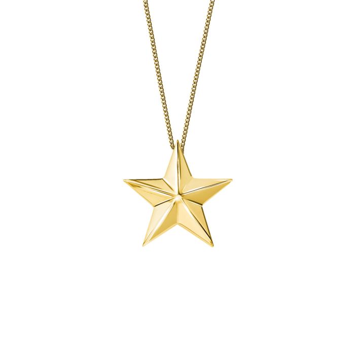 Gouden ashanger ster mini los