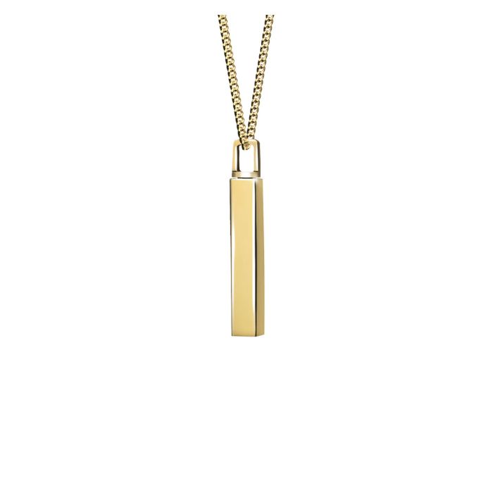 Gouden ashanger vierkant buisje mini los
