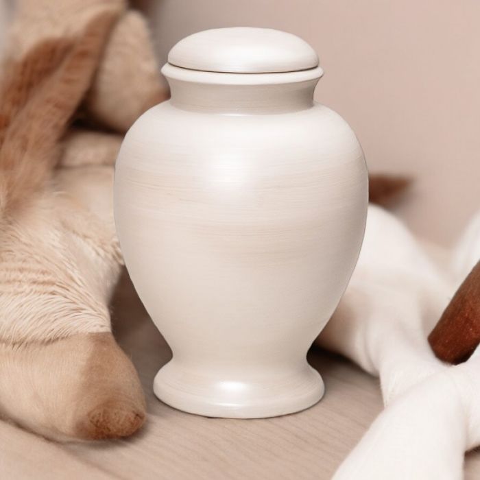 Biologische urn klassiek - wit (3.40 L)