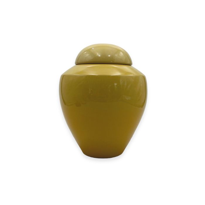 Keramische urn Aman - geel (2.00 L)