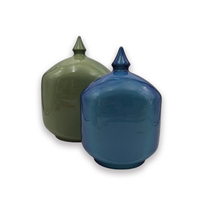Keramische urn Muske - groen (2.00 L)