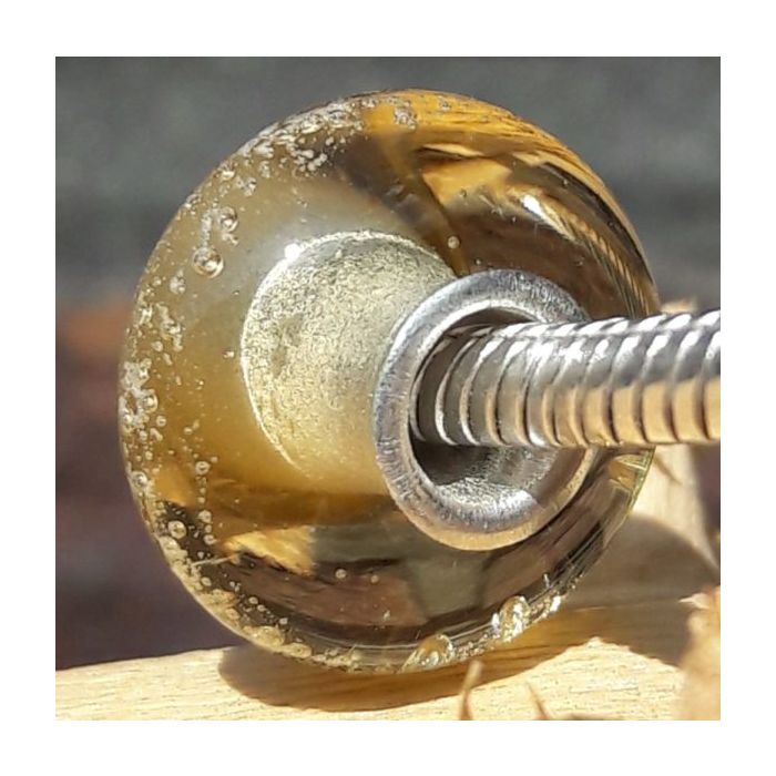 Glazen asbedel - champagne (15mm)