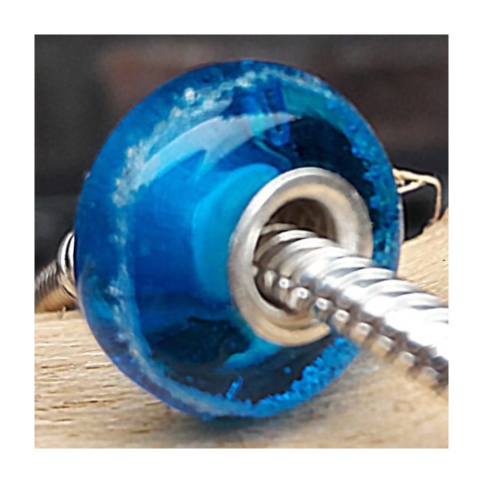 Glasbedel massief turquoise