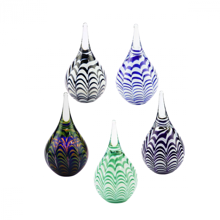 Glasobject ripple - groen (0.04 L)