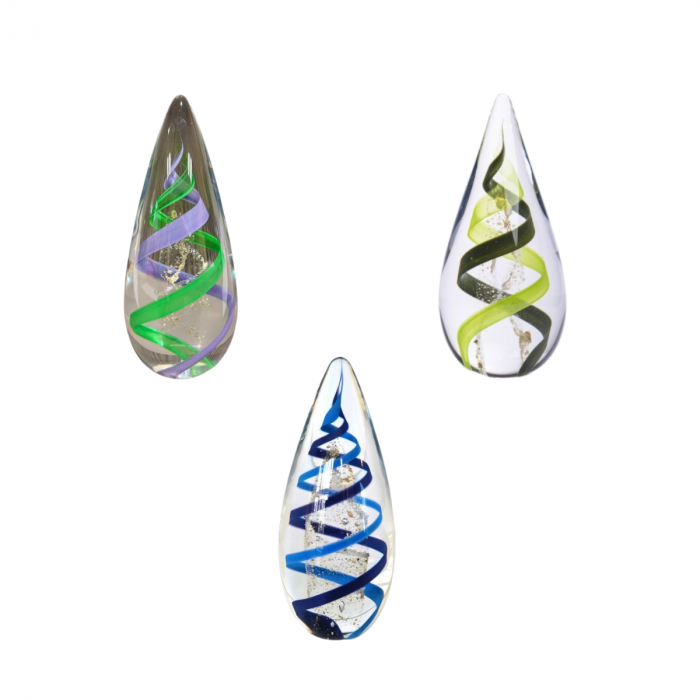 Glasreliek ontmoeting - lila & groen