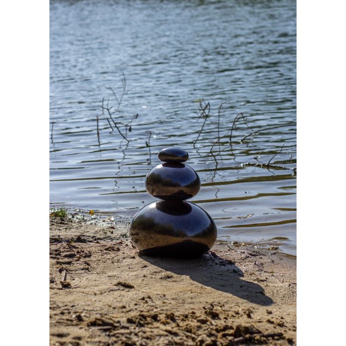 Glazen mini-urn lava stone (0.50 L)