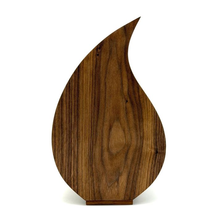 Houten urn Magnolia - notenhout