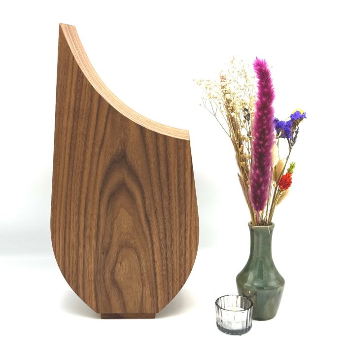 Houten urn Lavendel - notenhout