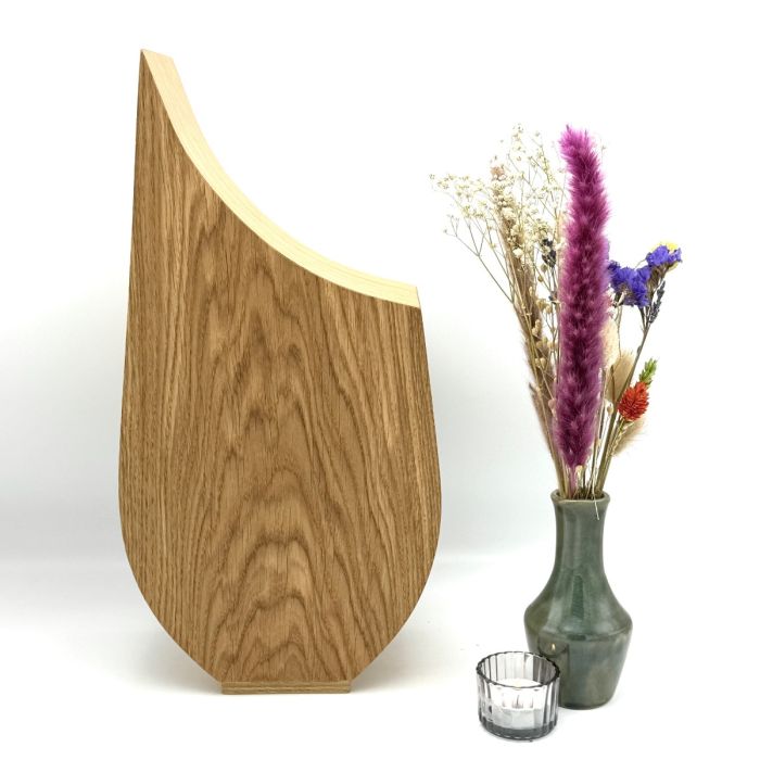 Houten urn Lavendel - eikenhout