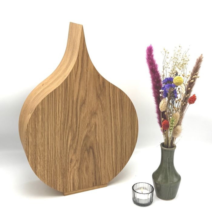 Houten urn Dahlia - eikenhout