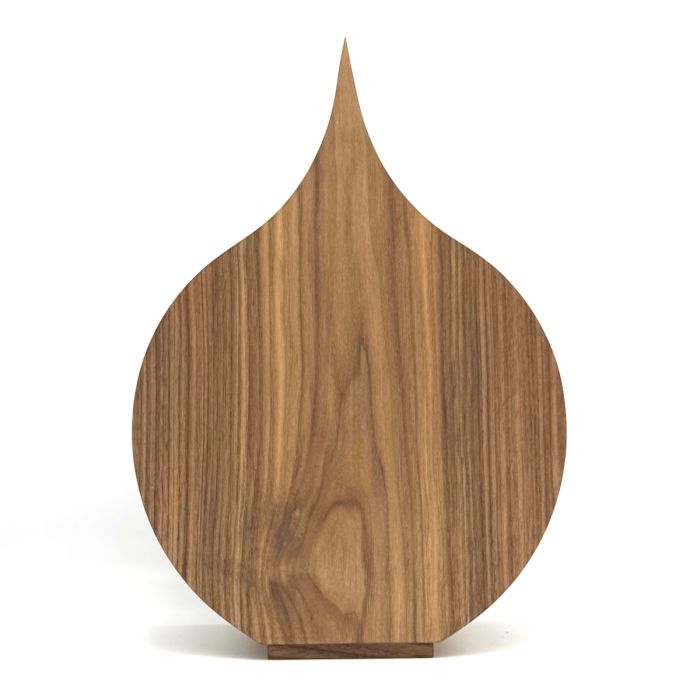 Houten urn Dahlia - notenhout