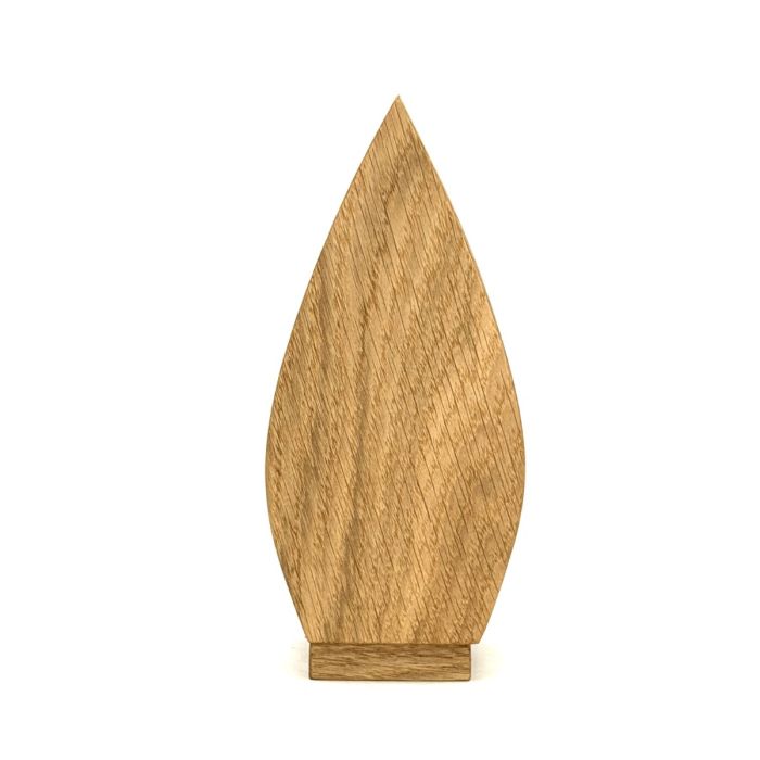 Houten mini-urn Tulp - eikenhout